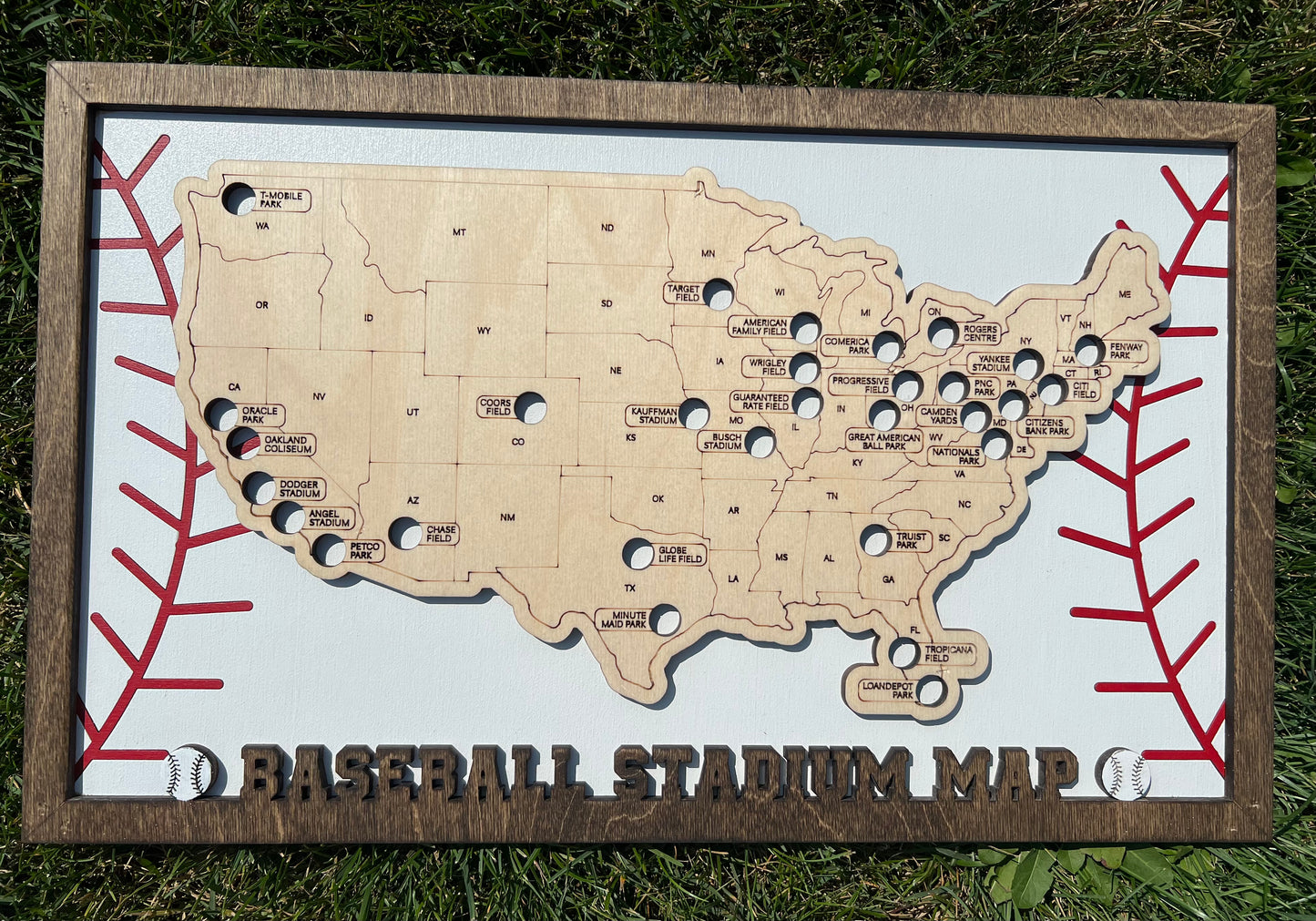 Baseball Stadium travel Map