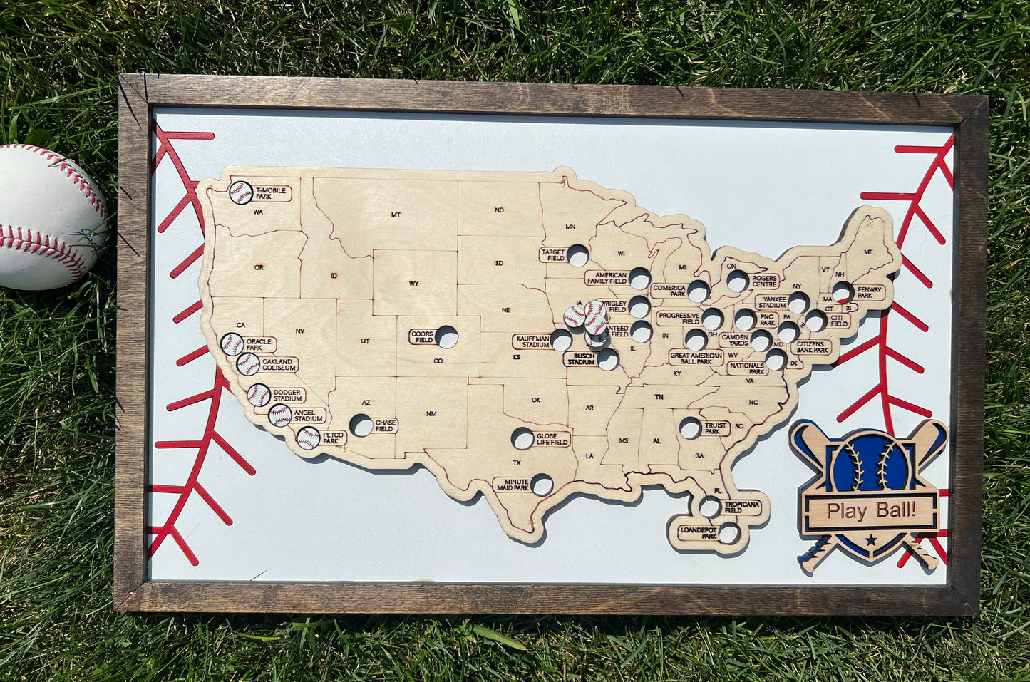 Baseball Stadium travel Map