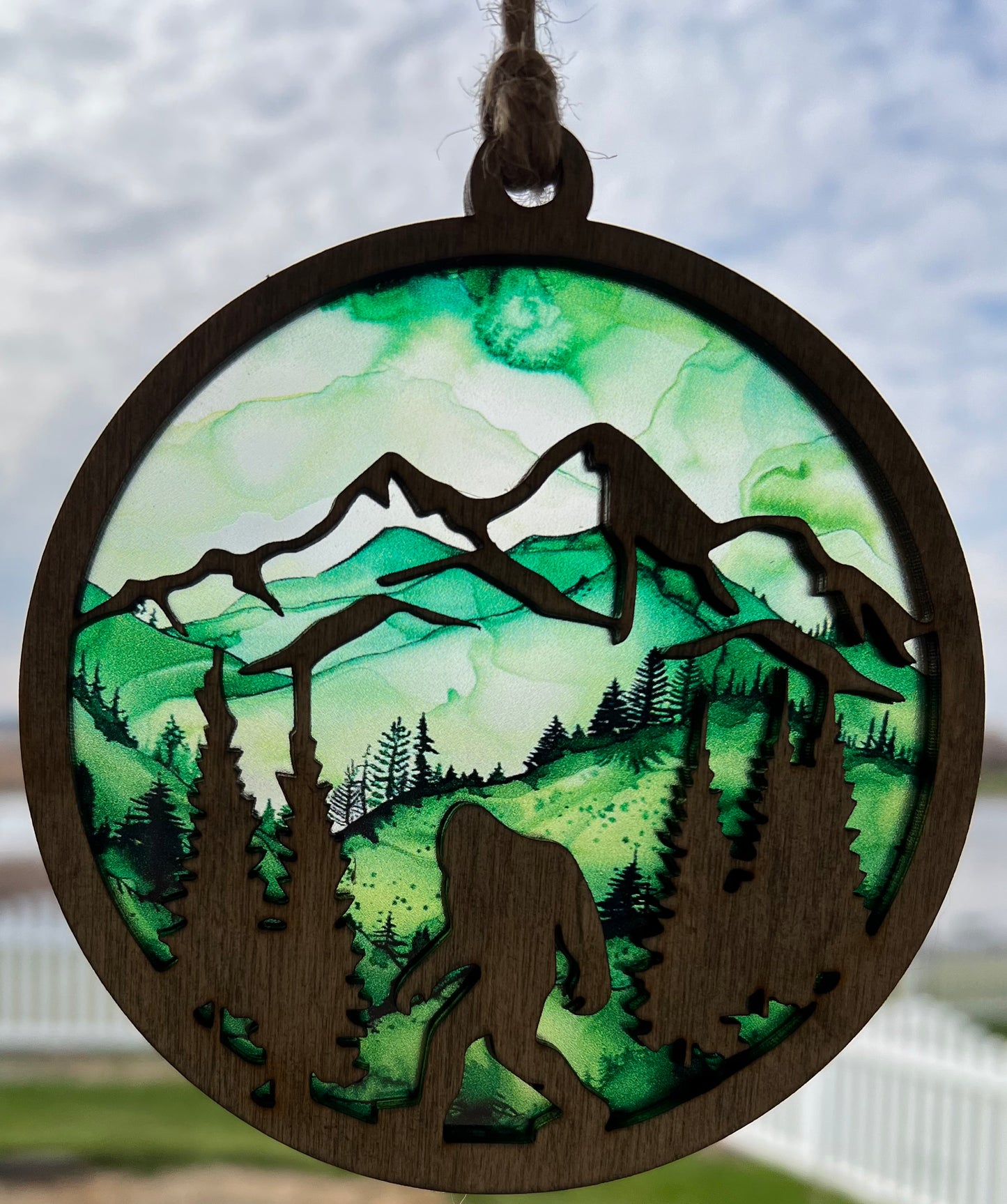 Bigfoot Acrylic Suncatcher