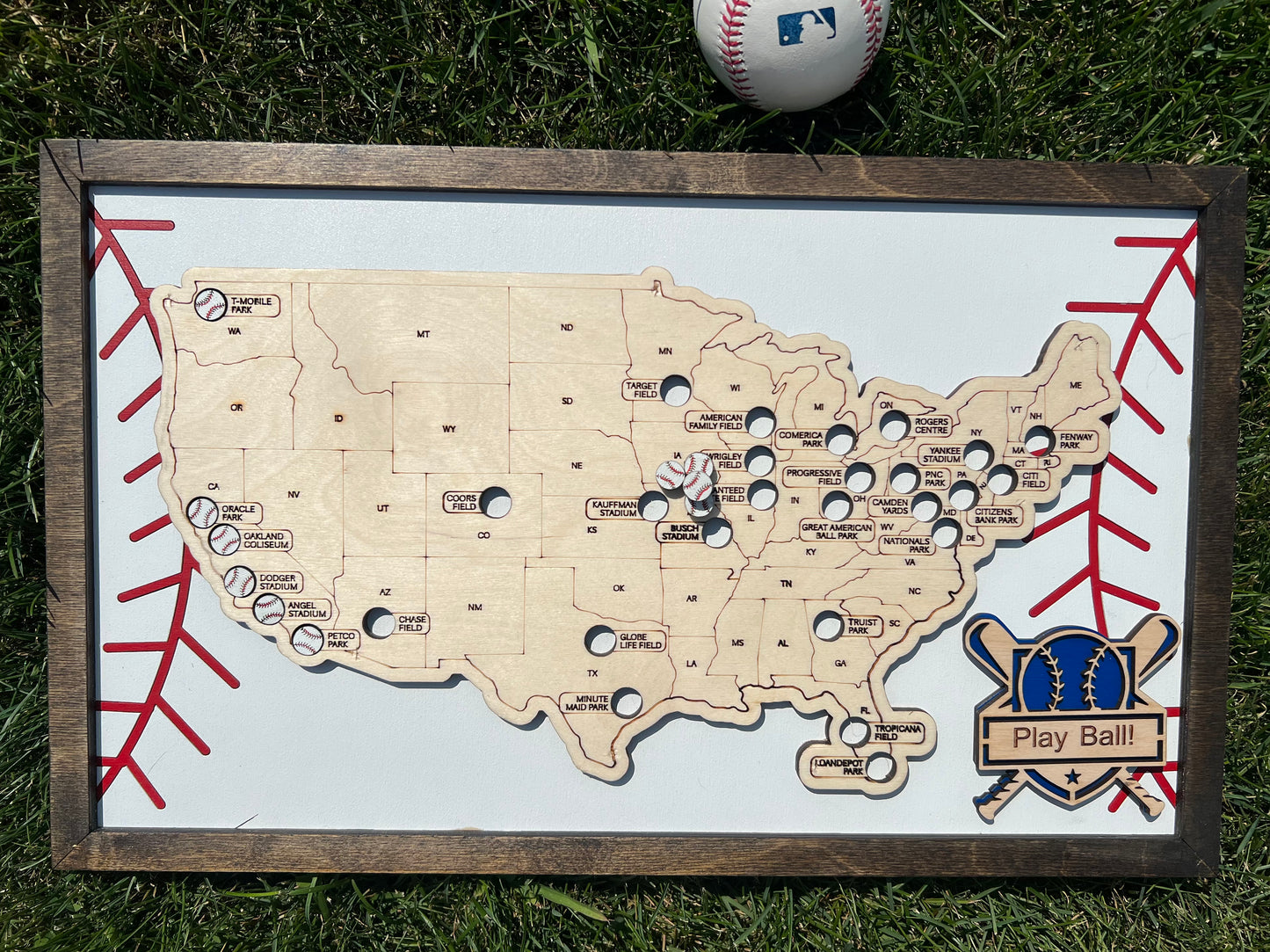 Baseball Stadium travel Map