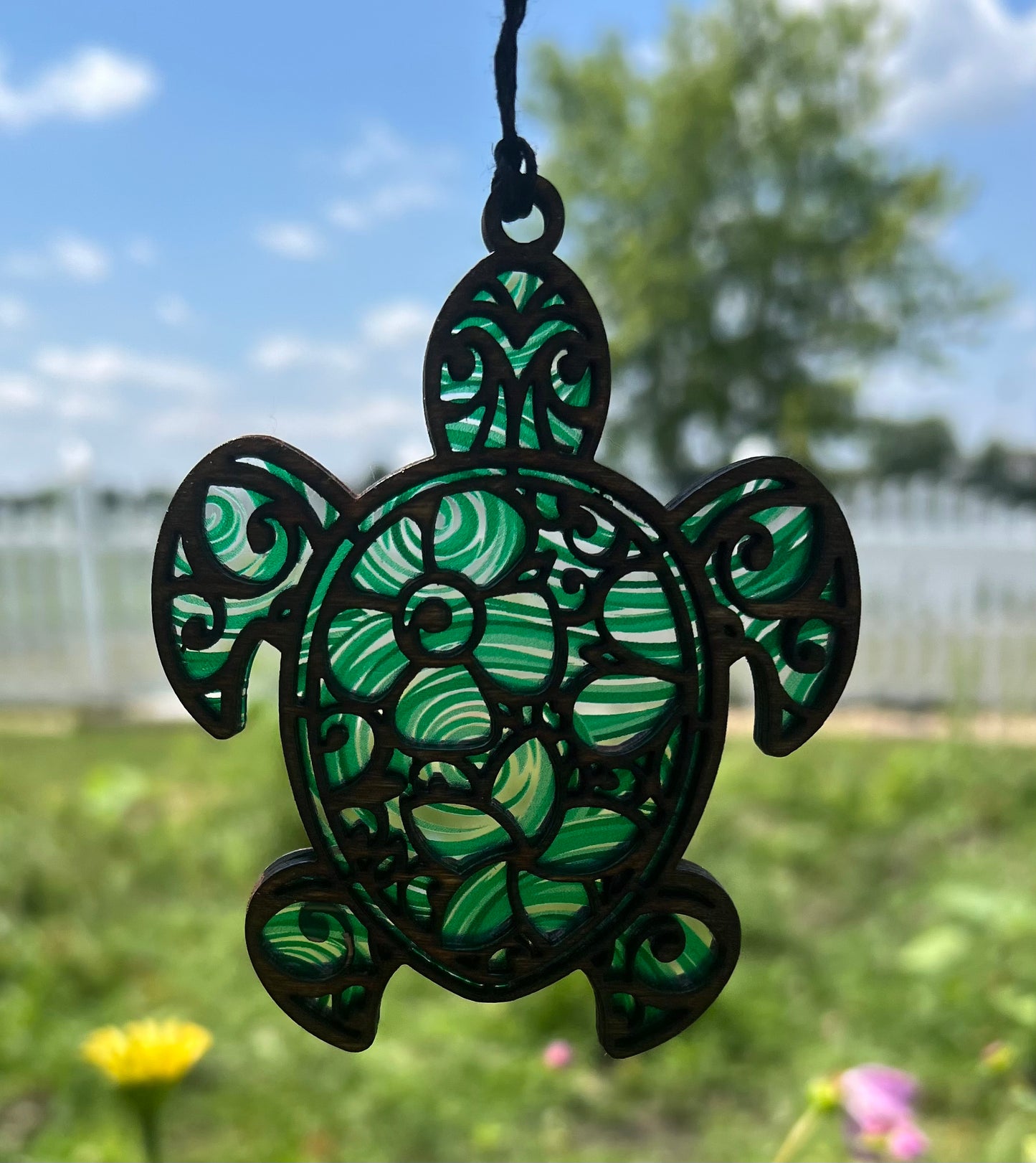 Sea Turtle Acrylic Suncatcher