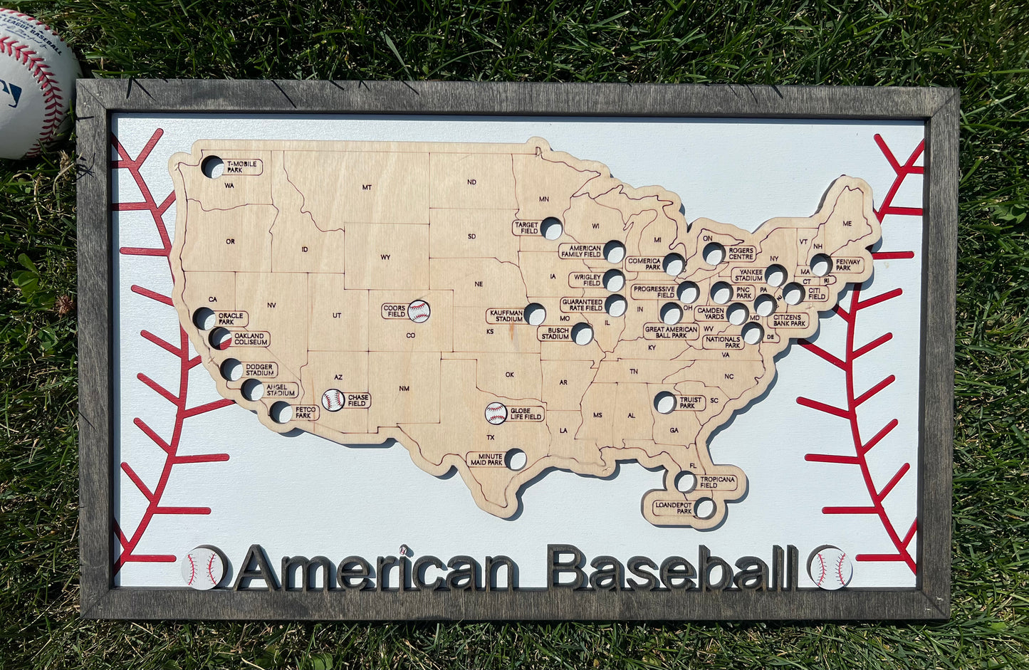 Baseball Stadium travel Map