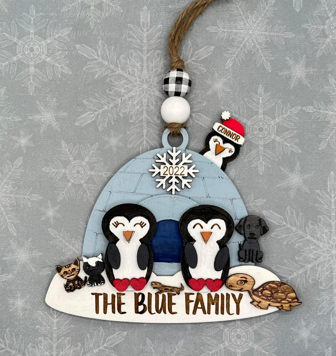 Penguin igloo family