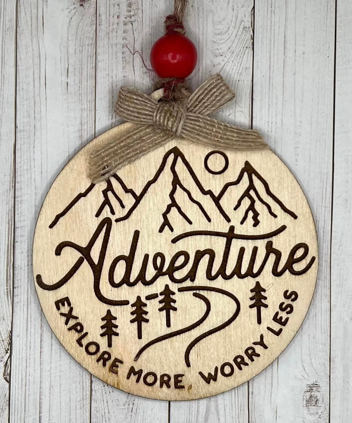 Adventure holiday ornament