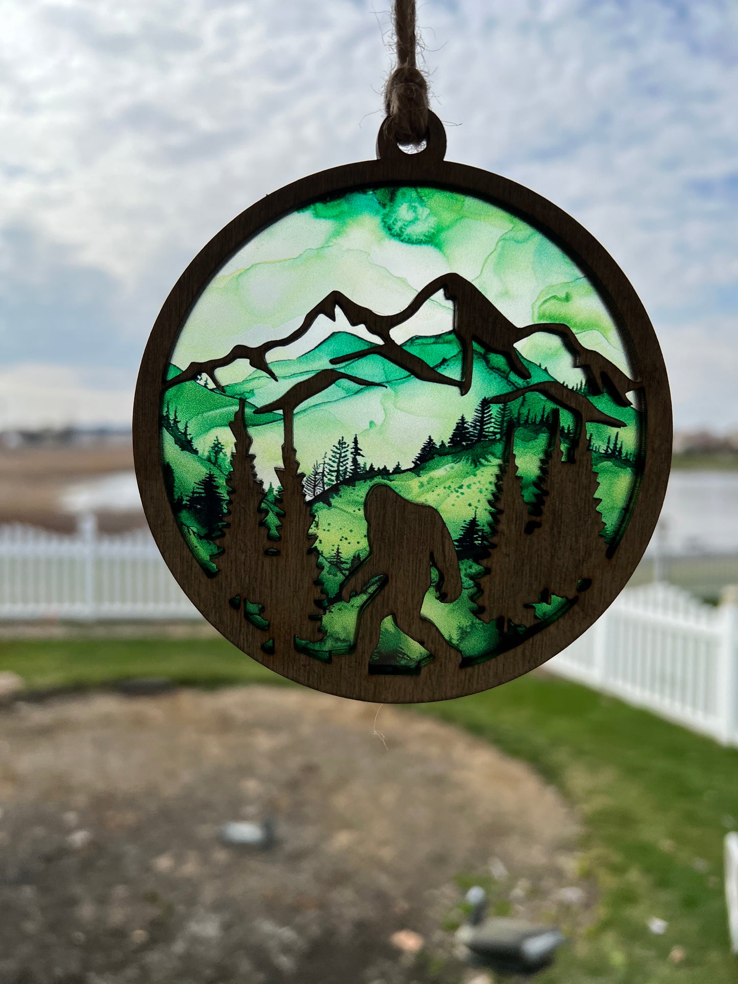 Bigfoot Acrylic Suncatcher